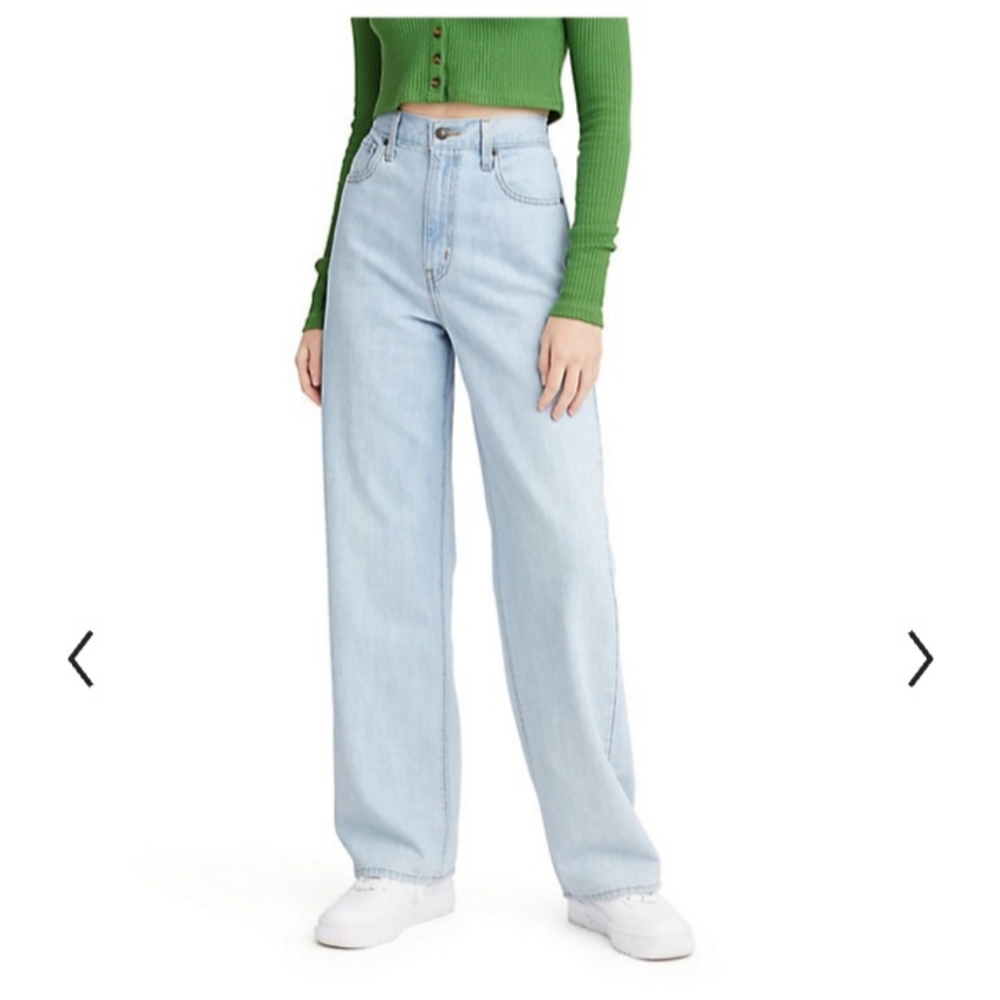 Levis high waisted straight jeans